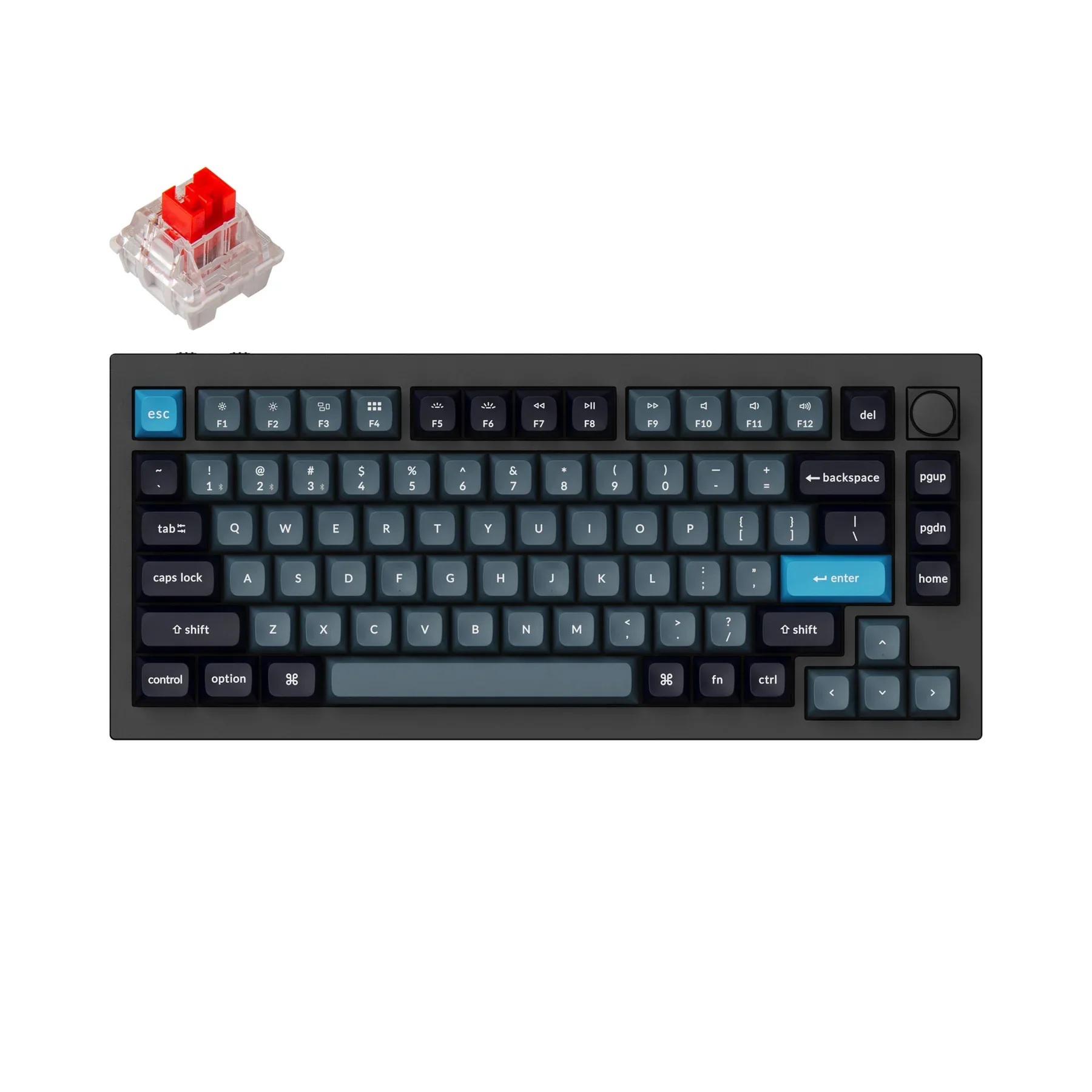 Keychron Q1 Pro ручка QMK полностью собранная Беспроводная механическая клавиатура на заказ 75% раскладка KSA двойные колпачки клавиш PBT