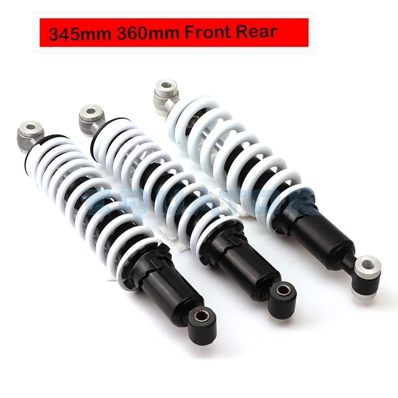 

12mm Spring 345mm 360mm Front Rear Shock Absorber Suspension For Go Kart ATV Motorcycle Quad Dirt Bike