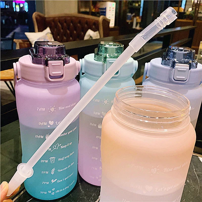 Большой объем 2 л чайник со шкалой для занятий спортом на открытом воздухе