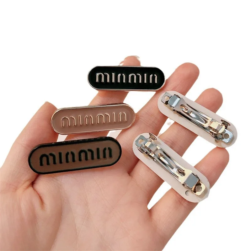 Корейский резиновый овальный пружинный зажим с надписью женский простой и милый