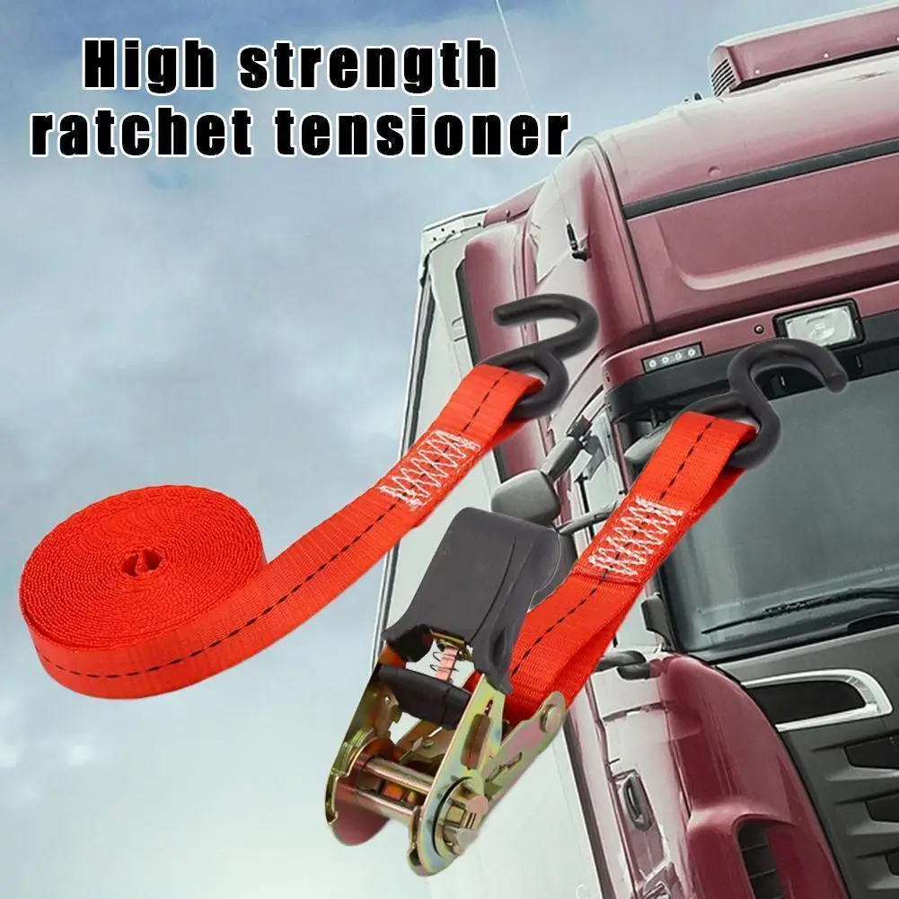 

Buckle Tie-down Belt Cargo Straps For Car Motorcycle Bike With Metal Buckle Tow Rope Strong Ratchet Belt For Luggage Bag 1- Z6s3