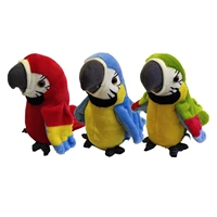 talking parrot sensory toy stuffed repeats what you say for age 2 3 4 5 kids