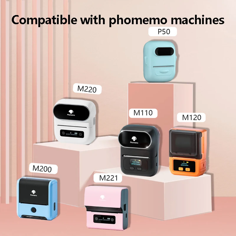 Фото Рулон прозрачной термоклеевой этикетки M110, подходит для phomemo M110/M200/M120/M220 E210 P50 DETONG P1 №5
