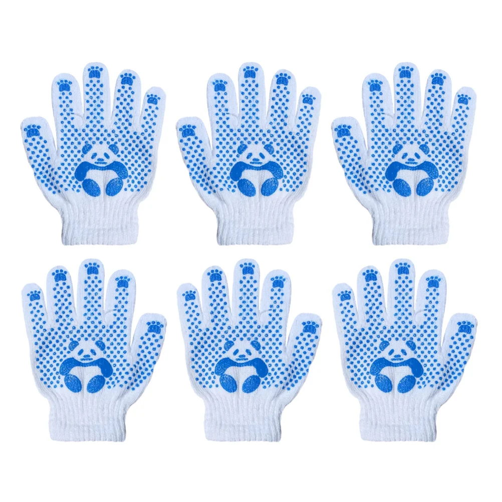 

3 Pairs Panda Gloves Yard Work Boys Grilling Practical Protective Hand Protection Breathable Children Girls