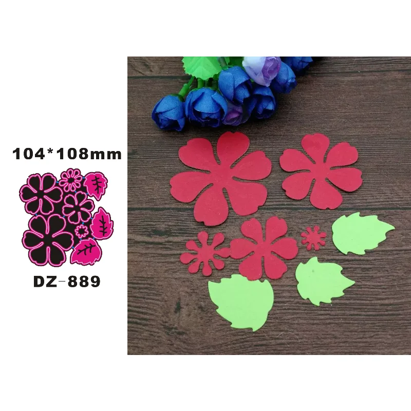 

Цветы, новые металлические Вырубные штампы для DIY скрапбукинга, альбома, декоративное тиснение ручной работы