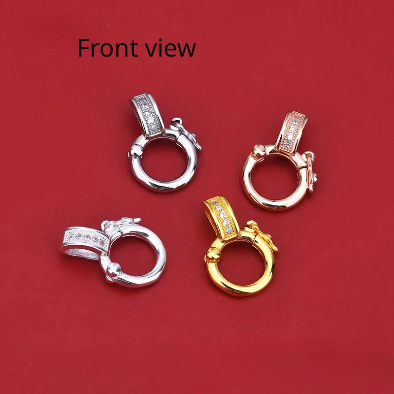 Застежка из 18-каратного золота аксессуары цветная удерживающая подвеска Пряжка