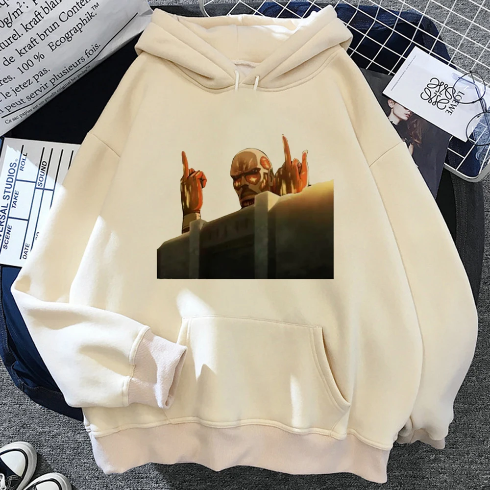 

Толстовки с капюшоном Titans, женская уличная одежда, Милый Винтажный спортивный костюм в Корейском стиле, Женская Аниме одежда с капюшоном