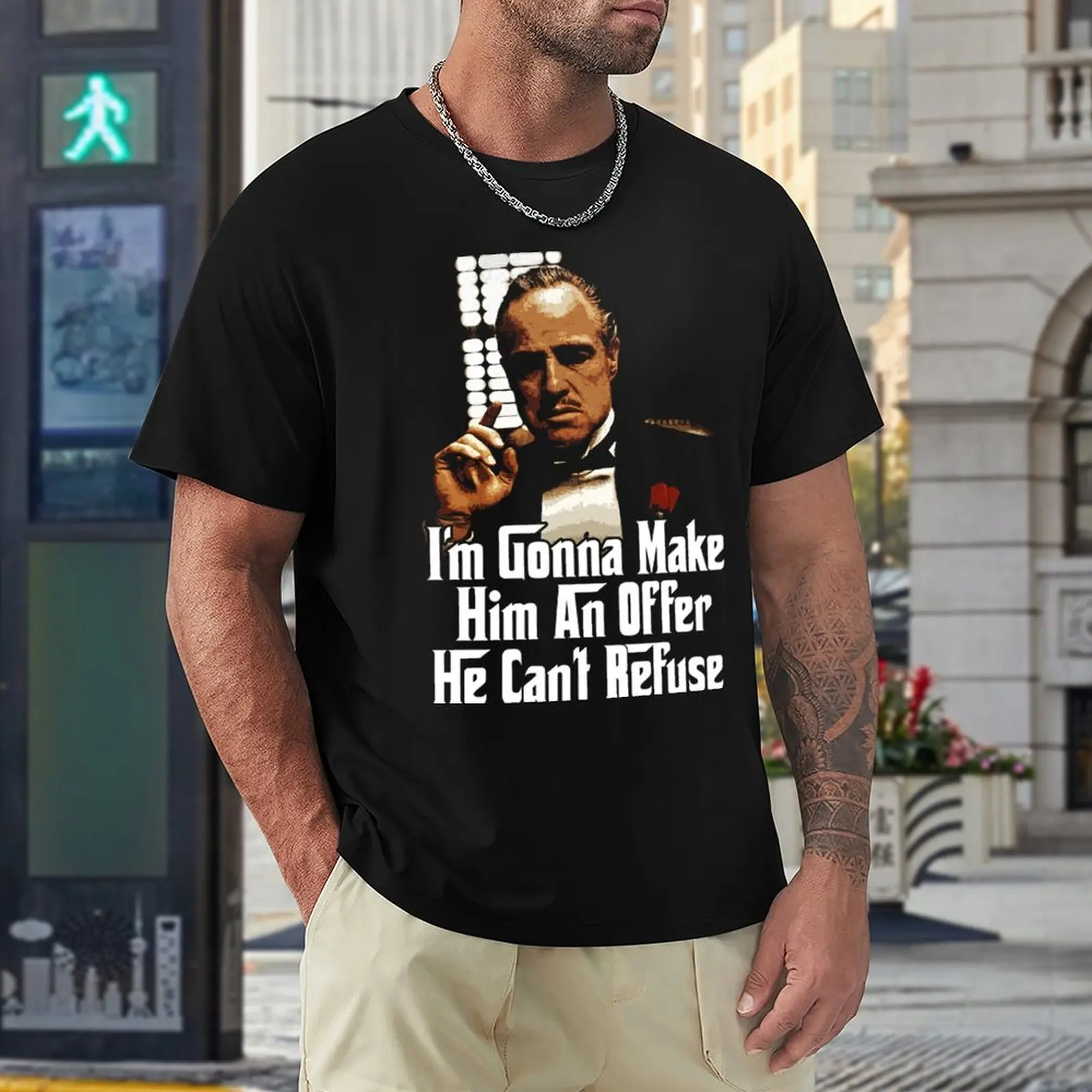 

Tshirt Humorous The Godfather Vito Corleone 16 Graphic Vintage Leisure Eur Size Vintage