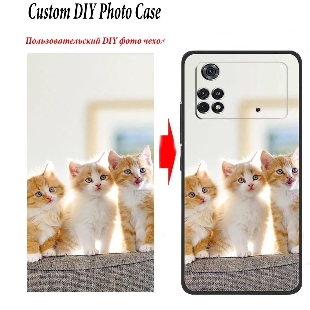 Индивидуальные чехлы для телефонов Xiaomi Poco M4 Pro 4G M3 5G M5 M5S силиконовые с фотографией