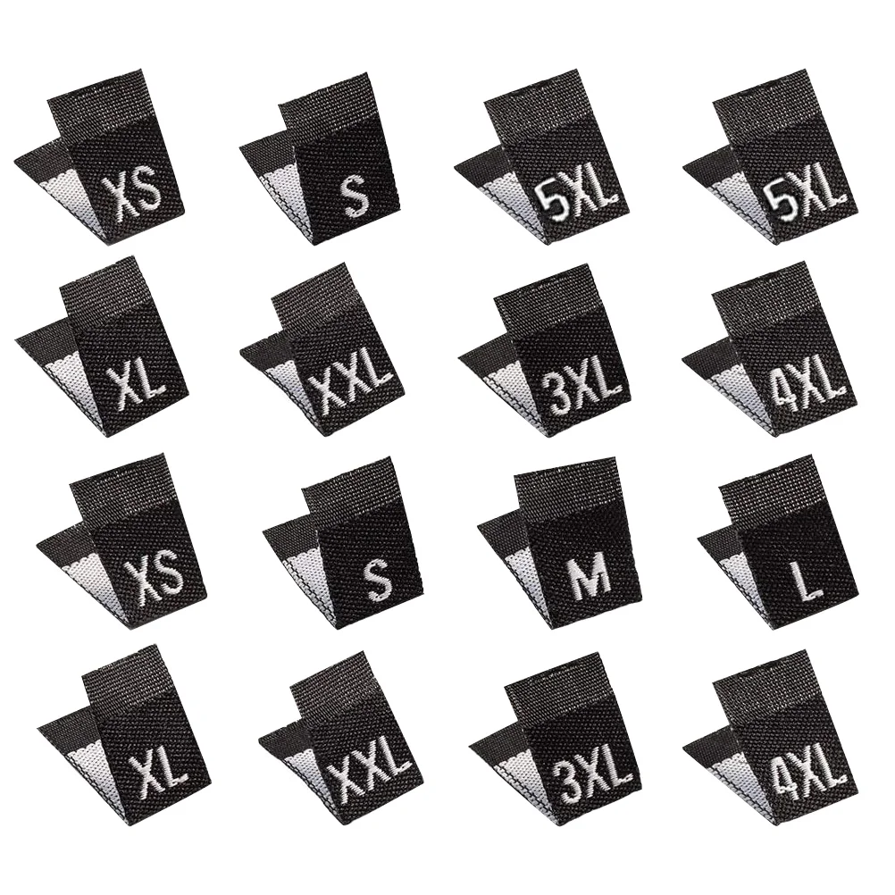 

900pcs Clothing Size Labels Sewing Woven Garment Size Tags Garment Supplies