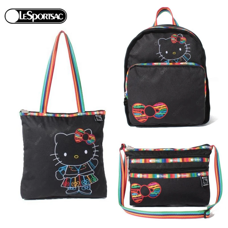 Lesportsac Sanrio Hello kittys Ladies Bag Tote Messenger Bags Fashion Design Luxury Brand Female Crossbody Shoulder Bags