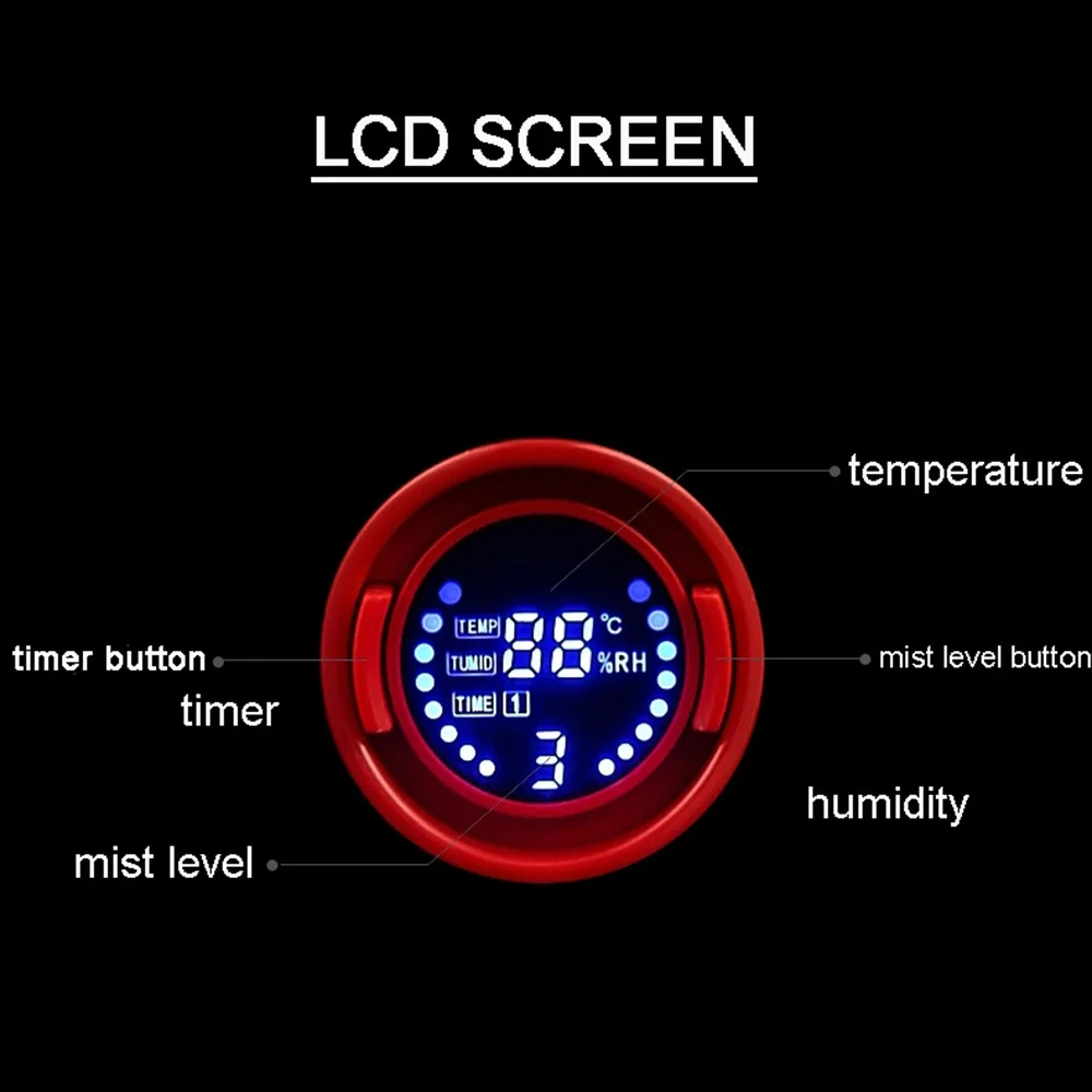 LCD Screen Timing Air Humidifier 3.5L Large Capacity Household Double Spray Intelligent Mute Aroma Humidification Atomizer | Бытовая