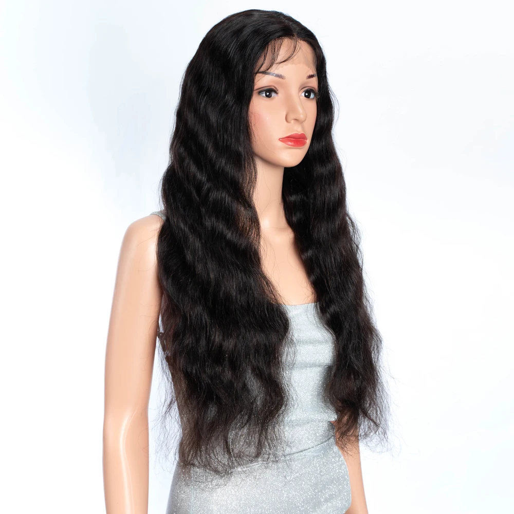 Lekker 30”32“ Объемная волна 13x1 T Part Lace Front 100% Парики из натуральных волос для женщин