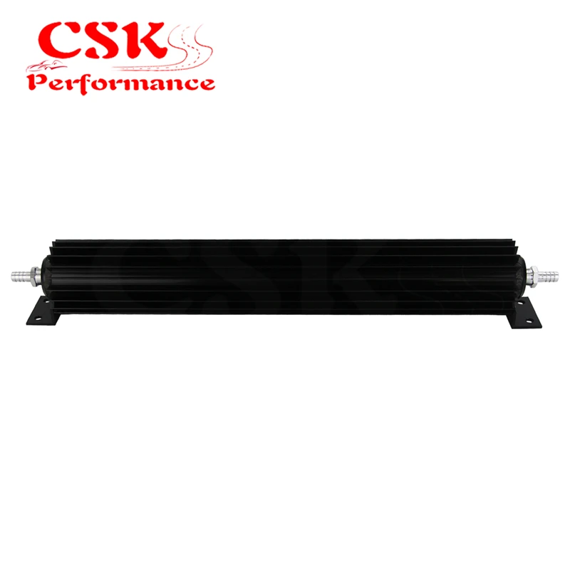 

Universal 18'' Aluminum Single Pass Finned Transmission Oil Cooler W/Fittings