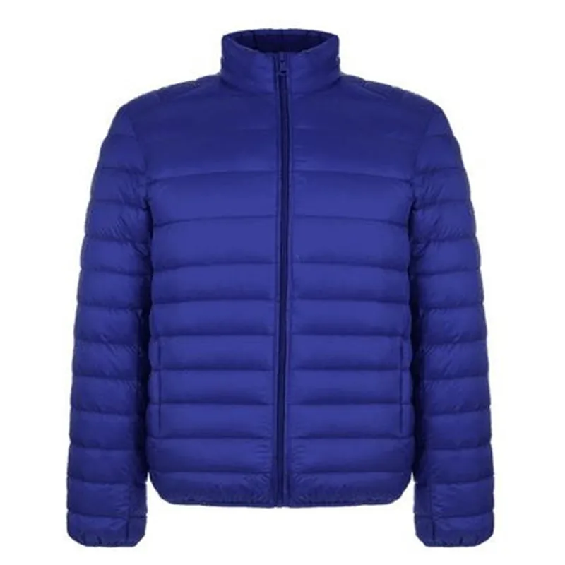 Winter Jacket Men 2017 New Fashion Men's Short Ultra-thin Lightweight Down Coats Stand Collar Simple Design Solid Jackets M415