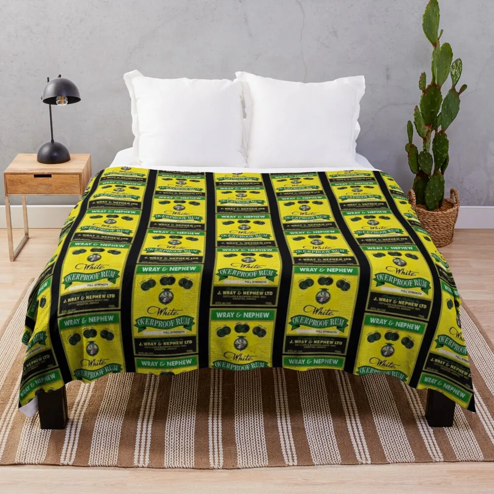 

Wray & Nephew Throw Blanket double-sided blanket fleece bkanket brand blankets Large knit plaid