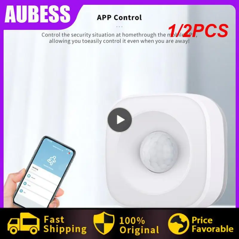 

Датчик движения Tuya Alexa ZigBee, беспроводной детектор движения с приложением, работает с приложением, 1/2 шт.