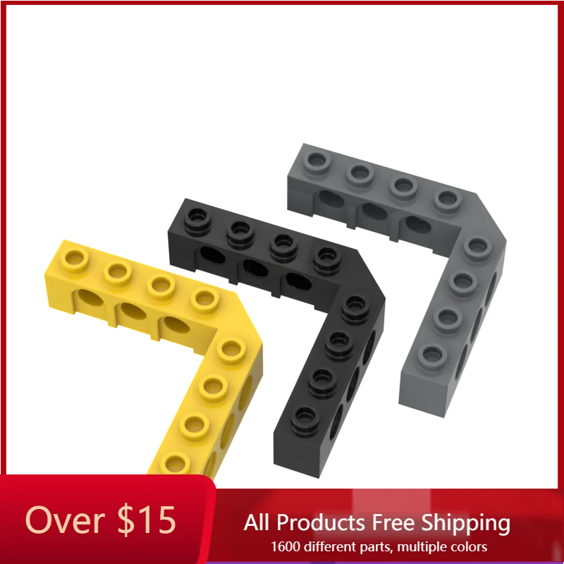 

10PCS Bricks 32555 High-Tech Brick 5 x 5 Right Angle For Building Blocks Parts City Classic Brand Kids DIY Educational Toys