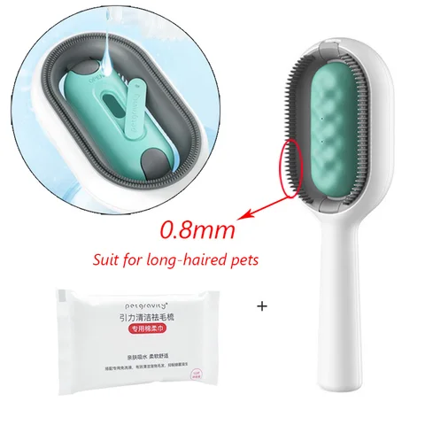 Cepillos de depilación de doble cara para un peine de preparación para mascotas para perros con toallitas gatito cepillo gato acesorios artículos para mascotas