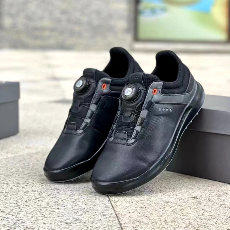 Men's Golf Shoes BOA Knob Non Slip Sole Shock Absorbing Waterproof Brand High Grade Fashion Comfortable Light Golf Men's Shoes