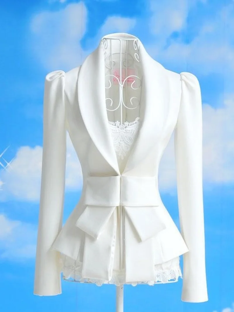 

2021 Spring Summer Women Blazers Office Ladies Clothing New White Wild Casual Long-Sleeved Small Suit Korean Style Slim Fit