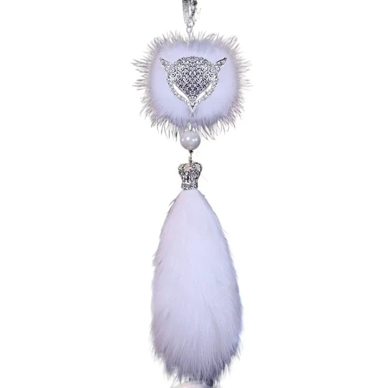 Автомобильный кулон с бриллиантами лисой пух очаровательный модный орнамент