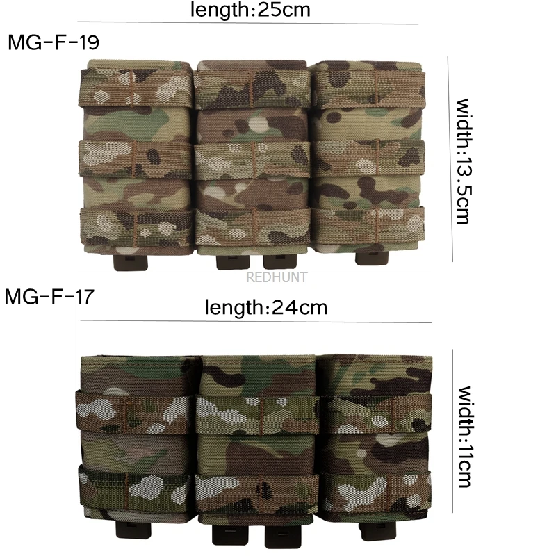 Фото Боевая Сумка Molle, жилет, Магнитная сумка, пакет быстродействующих картриджей, держатель для боеприпасов, тройная сумка для магазина 7,62 №2