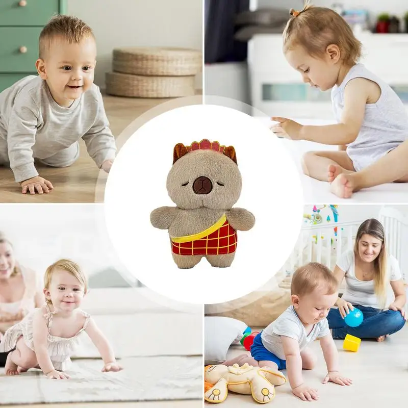 Капибара плюшевая игрушка касая капибара Косплей мягкая фигурка Huggable Мягкая