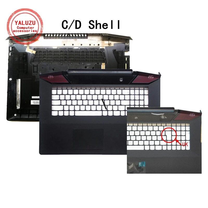 Новый верхний корпус с подлокотником и тачпадом для Lenovo Ideapad Y700-17 Y700-17ISK US AP0ZH000400 UK AP0ZH000410