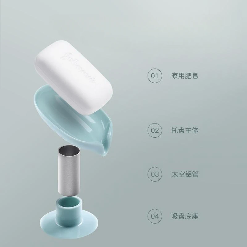 Держатель для мыла в форме листа самосливный держатель мыльницы с присоской