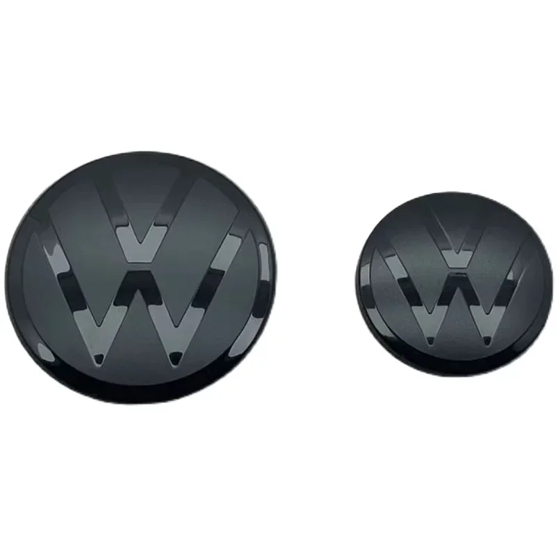 

2 шт. передняя и задняя VW Golf 6/Golf 7/Golf 7.5/Golf 8 Not Affect ACC модифицированная черная этикетка с плоским зеркалом и логотипом, декоративная крышка