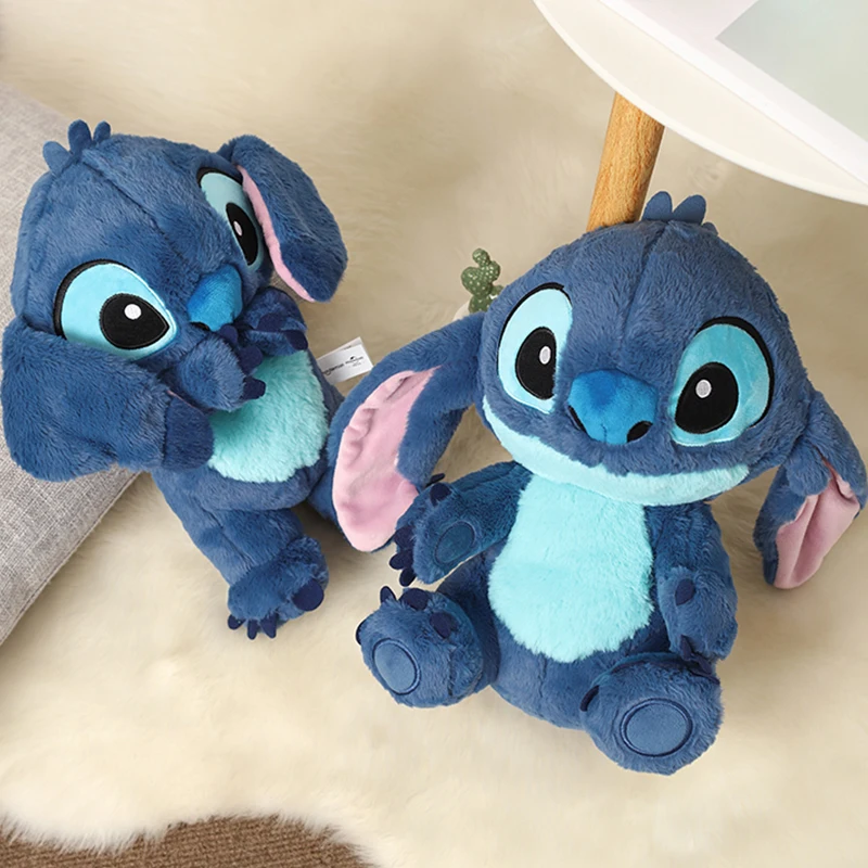 

2022 New Disney Stitch Plush Toy Stitch Cartoon Stuffed Soft Stitch Stress Relief Doll Car Pillow Comforting Toy Kids Xmas Gift