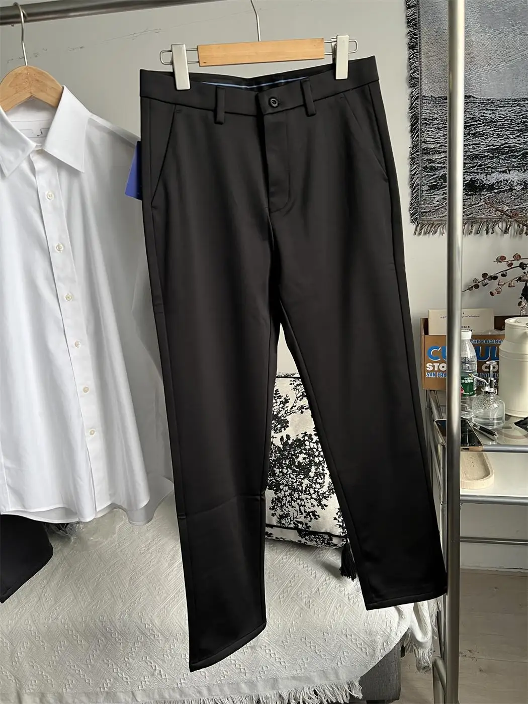 Негладкая мерсеризованная шерсть! Осенне-зимняя мужская теплая эластичная