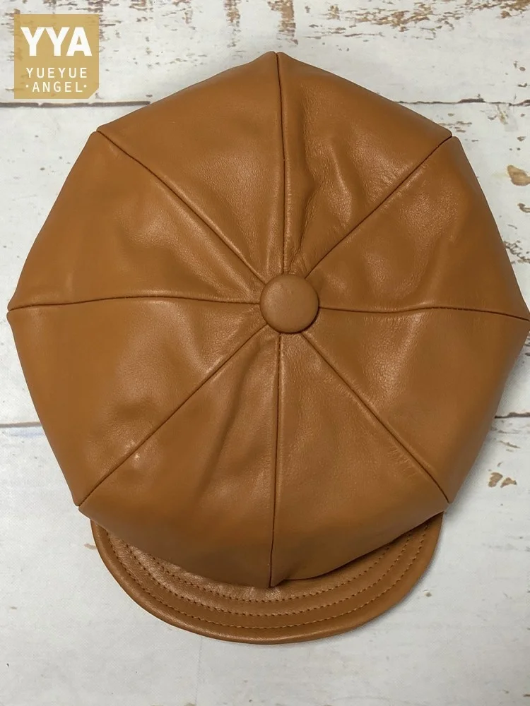 

Unisex Cowhide Genuine Leather Vintage Baseball Cap Harajuku Gorras Hombre Lady Autumn Outside Casual Hat Casquettes Peaked Cap