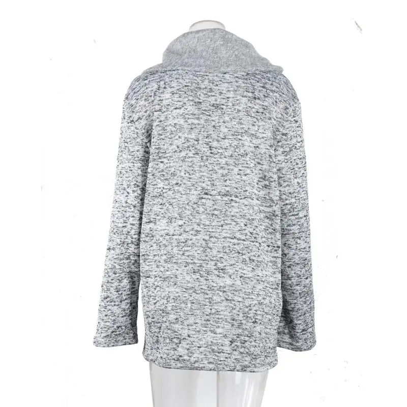 Fashion Casual 5xl Ladies Autumn and Winter Clothes Warm Fleece Jacket Oblique Zipper Collar Coat Ladies Clothing Female Jacket