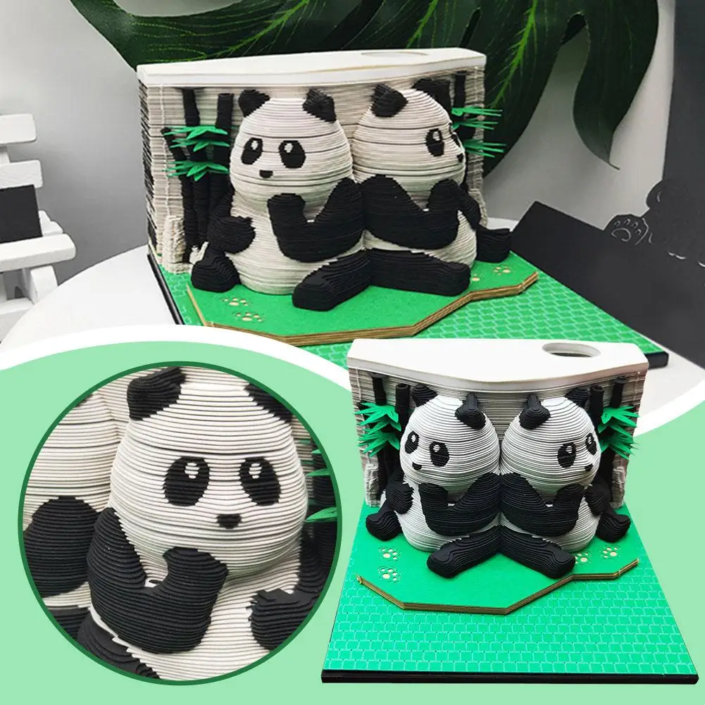 

1 шт., 3D блокнот в виде панды, бумажная карта, канцелярские принадлежности в виде животных, школьные блокноты, блокноты в виде кошки, блокноты в виде панды, липкие офисные принадлежности V1D8