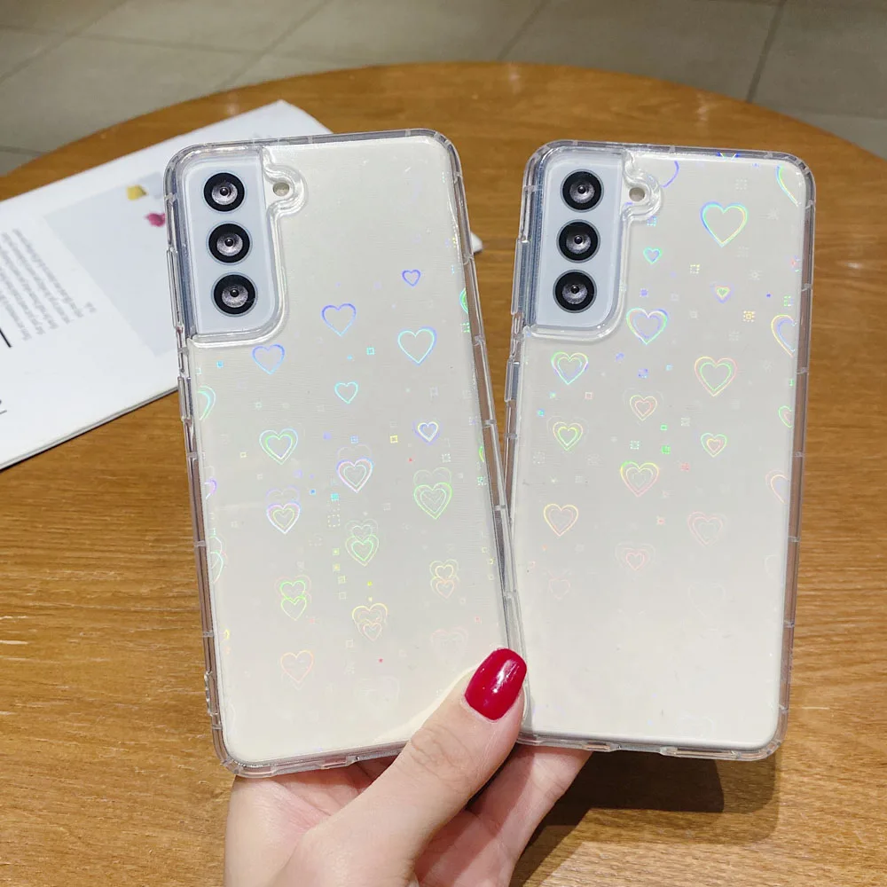 

Case For Samsung A51 Case A52 A52S 5G A32 A31 A72 A71 A12 A21S TPU Funda S21 Ultra S20 FE S10 Plus Air Cushion Laser Cover