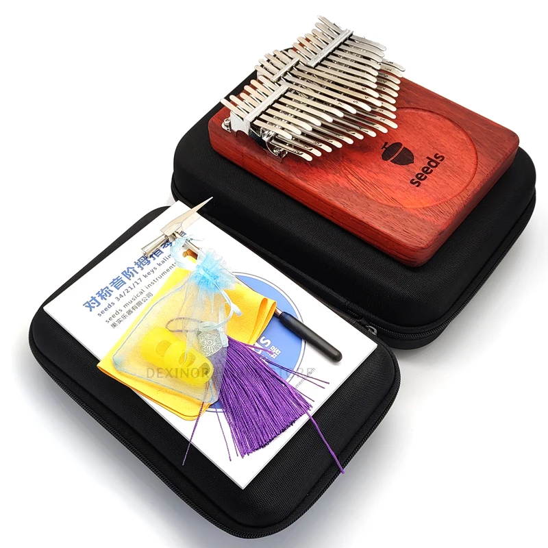 

Оригинальные семена Kalimba, профессиональное пианино с хроматической клавиатурой, 34 клавиши, новая деревянная клавиатура Padauk, музыкальный ин...