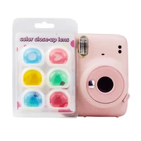 46pcs set close up lens colorful color filter mirror for fujifilm instax mini 11 instant film cameras photographic accessories