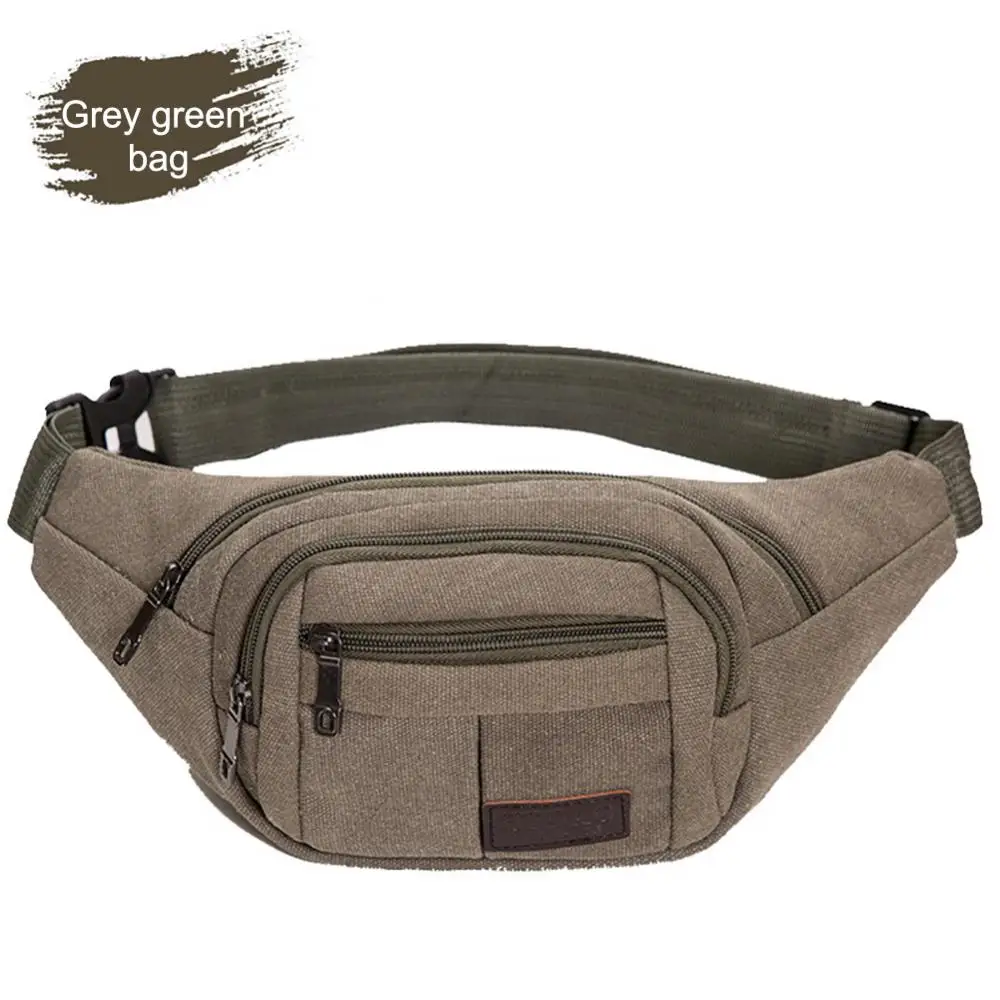 Canvas Canvas Bag Practical Cycling Waist Pack Breathable Tear Resistant Leisure Packet Outdoor Accessory Running Pack Waist Bag