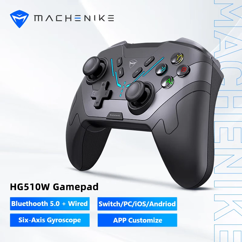 Беспроводной геймпад Machenike HG510W, контроллер совместимый для Nintendo Switch Android TV Box macOS Windows PC, джойстик для телефона
