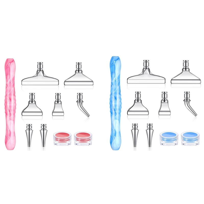 

10 PCS Diamond Painting Pens Brush Metal Nibs Kit Point Drill Pen Heads Glue Clay Set 5D Diamond Art Tools