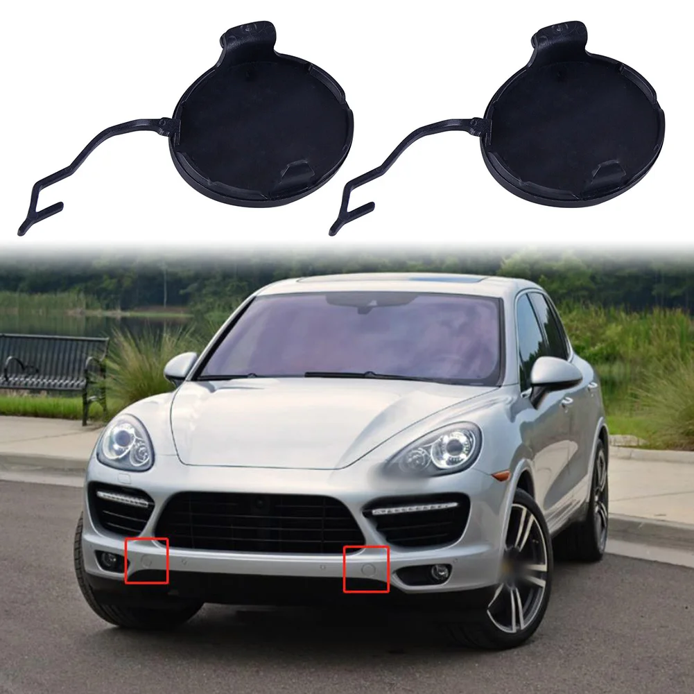 

Car External Bumper Tow Hook Cover Cap Car Parts 2pcs Front Left Right