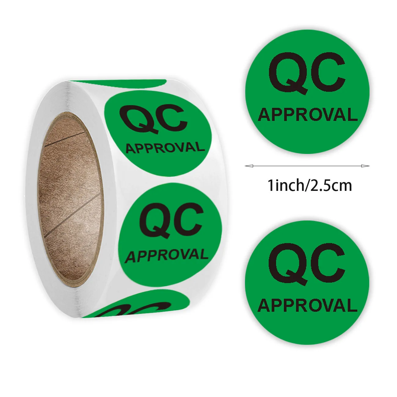 

Клейкие этикетки QC PASS 1 дюйм 500 шт