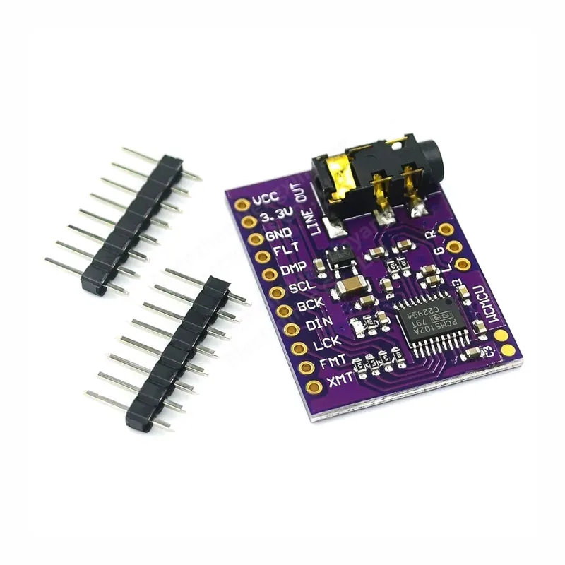Интерфейс I2S PCM5102A Декодер DAC GY-PCM5102 Модуль Плеер pHAT Формат Плата Цифровая PCM5102
