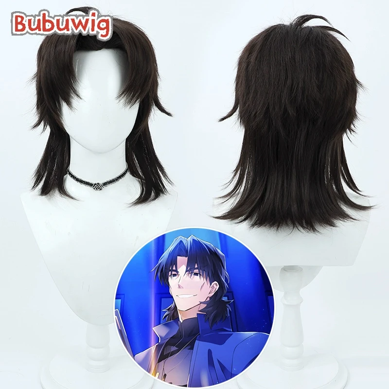 Bubuwig синтетические волосы Kotomine Kirei косплей парики игра Fate 40 см короткий прямой