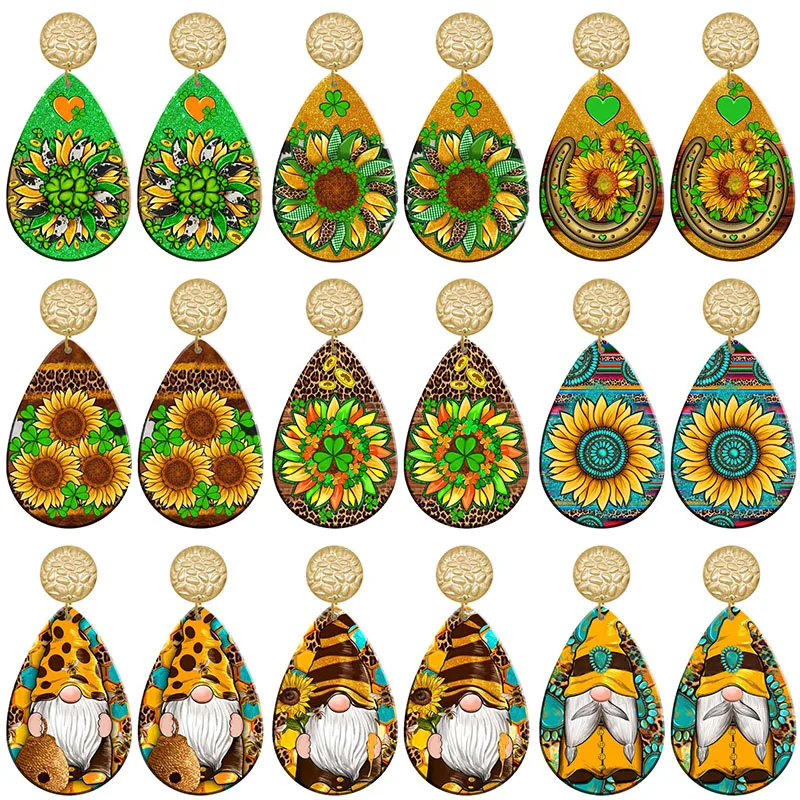

Sunflowers Acrylic Drop Earrings For Women Jewelry Y2K Piercing Ear Hooks Dangle Gift For Girls R2450