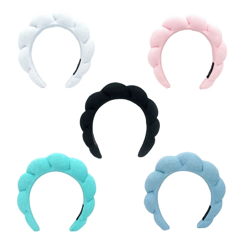 

Yoga Sweatband Headband Terry Towel Headband Spa Headbands For Women Sponge Hairband Non Slip Skincare Headband