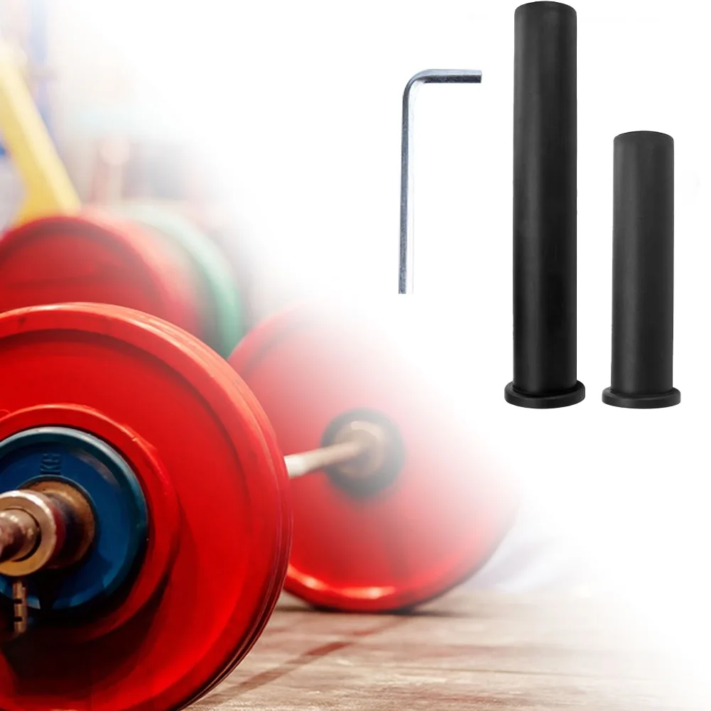 

2 PCS Barbell Adapter Sleeve, Convert Barbell Rod Diameter, Durable PP Material, Reliable Hex Wrench , Wide Range of Application