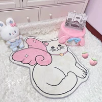 comfortable and cute cat shaped carpet%ef%bc%8cgirl bedroom mats living room%ef%bc%8ccute room decor %ef%bc%8cplush shaped rughome decor